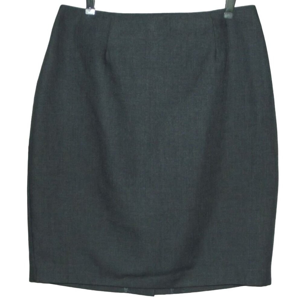 Christy Girl Skirt Womens 14 Vtg Gray Straight Pencil Knee Length high waist